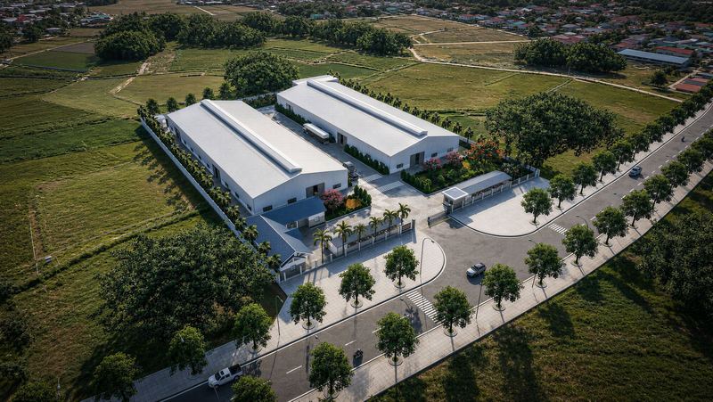 Phối cảnh Nhà máy gỗ Hợp Đức