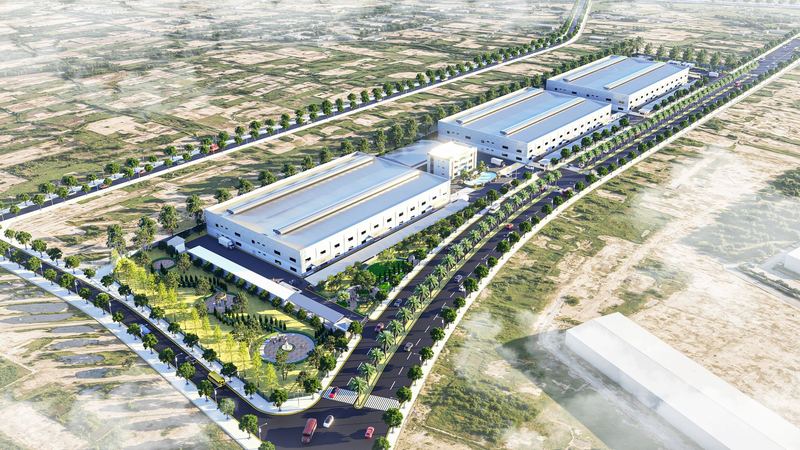 Phối cảnh Nhà máy may Quảng Hưng